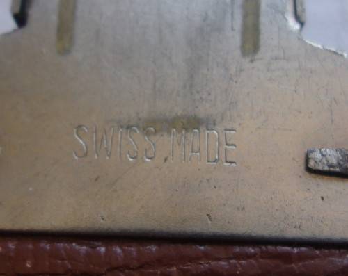 Vintage Homa brown leather briefcase - made in Switzerland