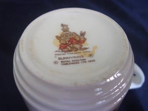 Vintage Royal Doulton Bunnykins 5 piece breakfast set - Golden Jubilee Celebration collection
