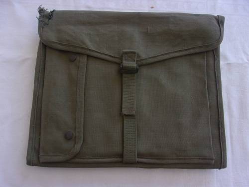 Vintage SADF canvas map and document case