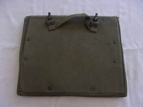 Vintage SADF canvas map and document case