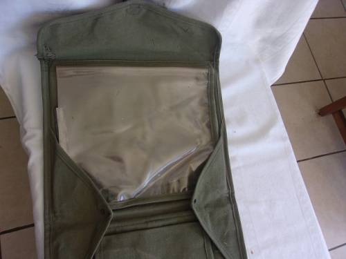 Vintage SADF canvas map and document case