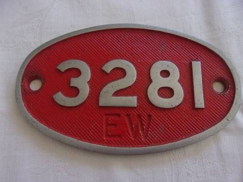 2 Small vintage aluminium SAR train plates for 1 bid