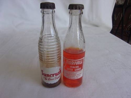 13 Vintage miniature cooldrink bottles for 1 bid