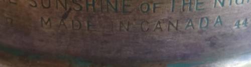 Vintage WW2 era Coleman pressure lantern for restoration - made in Canada