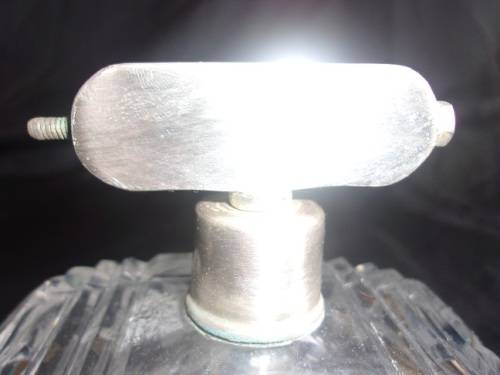 2 Large antique cut glass perfume atomisers for 1 bid