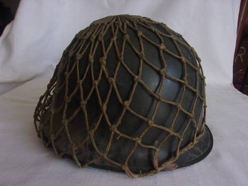 Vintage SADF staaldak with inner and net