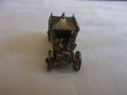 Rare vintage miniature die cast lead Coronation Coach by Lesney