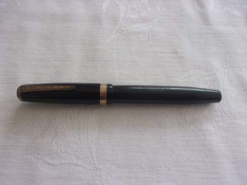 Vintage Parker Duofold gold filled button filler fountain pen