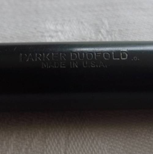 Vintage Parker Duofold gold filled button filler fountain pen