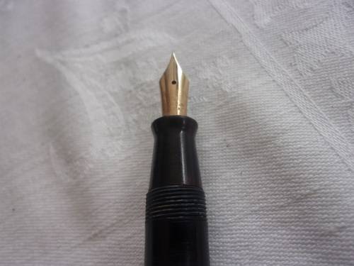Vintage Parker Duofold gold filled button filler fountain pen