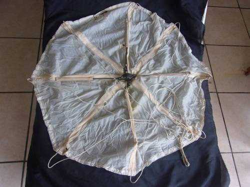 Rare Irvin Mk1 Ref 15A/100 Auxiliary Parachute pilot chute - possibly WW2