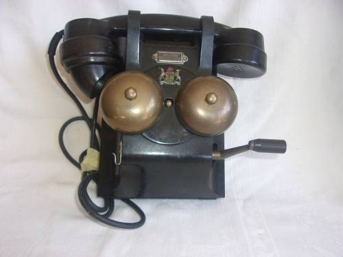 Vintage Ericsson LM Magneto Telephone: South African Post Office