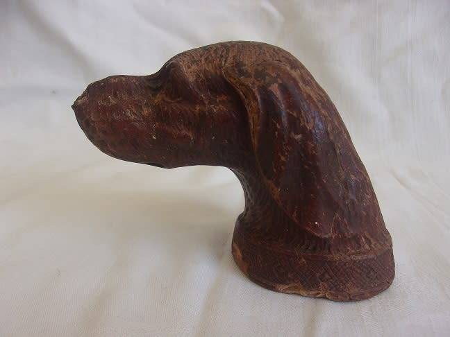 Vintage Gaskell & Chambers Quarter Gill Optic Pearl, scrimshaw and hunting dog head bottle openers