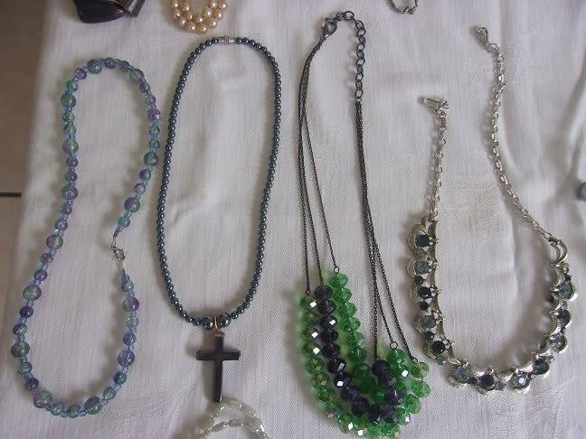 Large lot of vintage costume jewellery in an old box