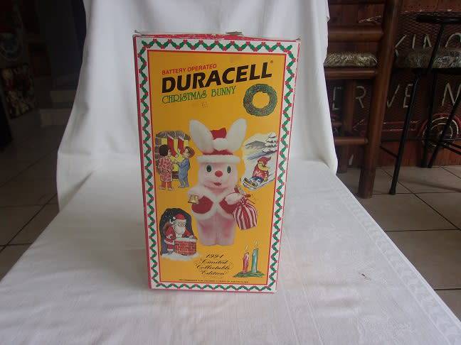 Vintage Duracell Christmas Bunny and Football Bunny for 1 bid