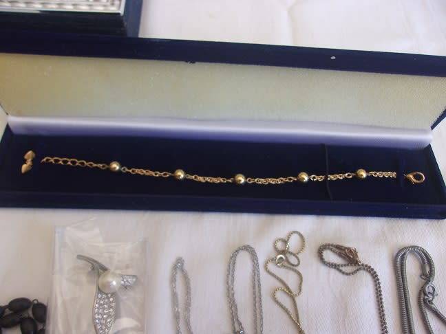 Large lot of vintage costume jewellery in a jewellery box