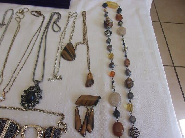 Large lot of vintage costume jewellery in a jewellery box