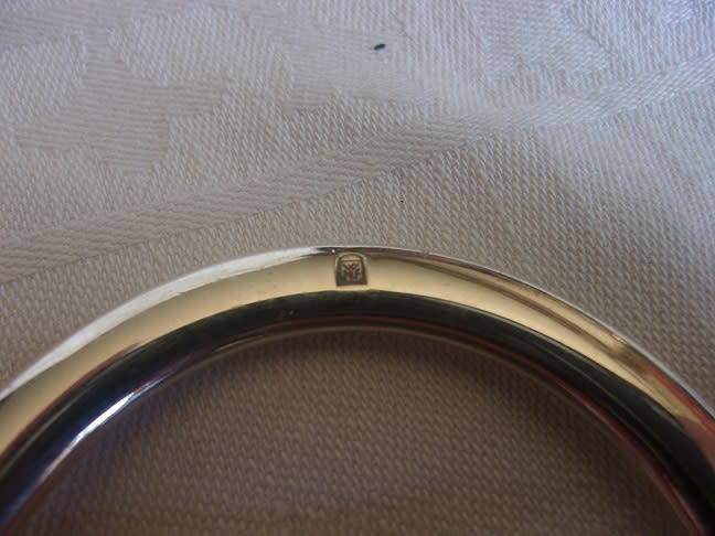 Vintage WMF silver plated crumb tray and brush set
