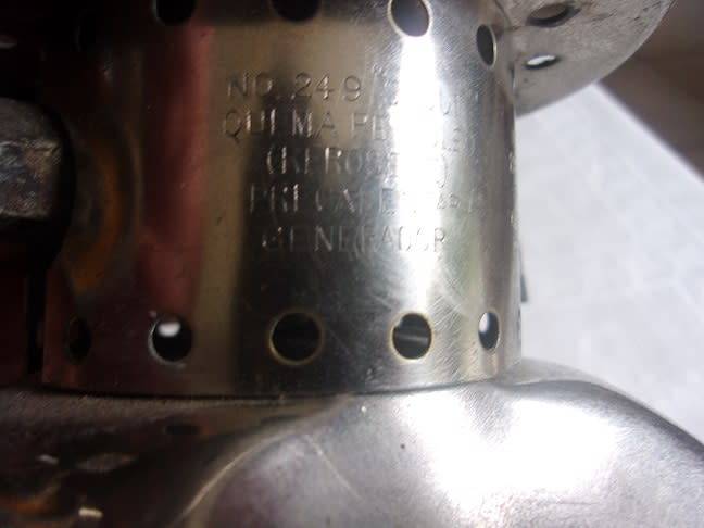 Vintage Coleman No. 249 `Scout` pressure lantern for restoration - made in Canada