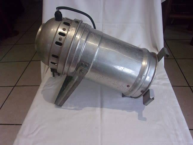 Vintage aluminum can stage light - made in Italy