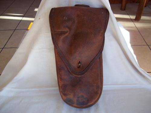 Antique leather bag of unknown origin - take a look!!!