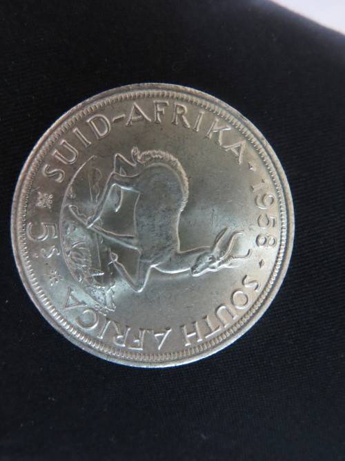 1958  5 SHILLING   A/UNC