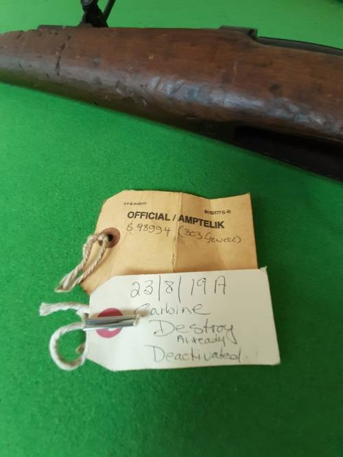 1898 Lee Enfield 303  BOER WAR  period deactivated rifle