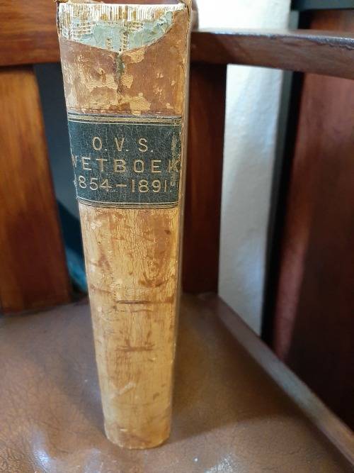 VRYSTAAT SE WETBOEK  1892    GETEKEN!