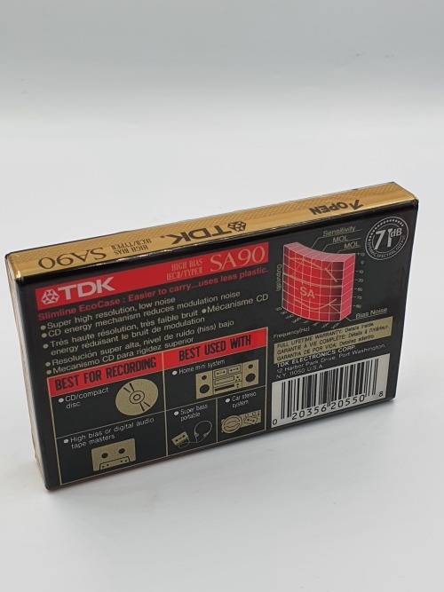 TDK SA 90 minute Super High Resolution Type II Audio Cassette New and Sealed