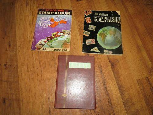 Collection of Used Stamp Albums plus Stock Book Pages
