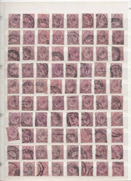 Union of South Africa - King George V SG 6 study group incl good postmarks