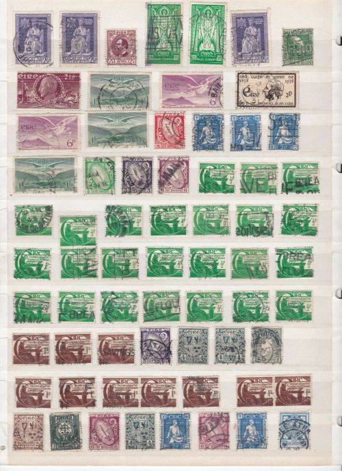 Ireland - Large Accumulation with 100's of early used stamps - finds possible!!