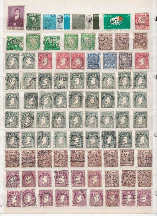 Ireland - Large Accumulation with 100's of early used stamps - finds possible!!