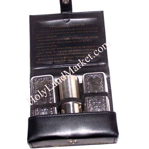 Meal that Heals Communion Kit - Complete set with leather Belt Bag with Messianic Seal