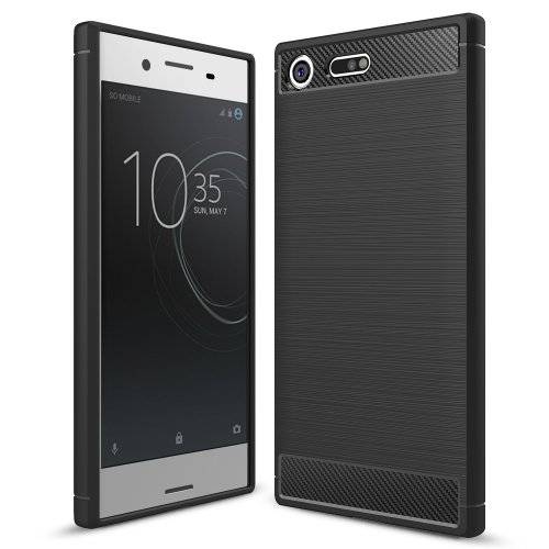 Sony Xperia XZ Premium Case, Ranyi [Carbon Fiber Series] [Accent Texture] [Shock-Absorption] Premium