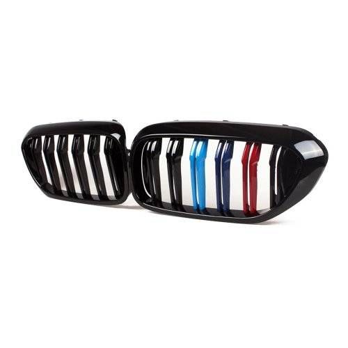 G30 Grille, ABS Kidney Bumper Grill for 5 series G30 G31 F90 Gloss M Color