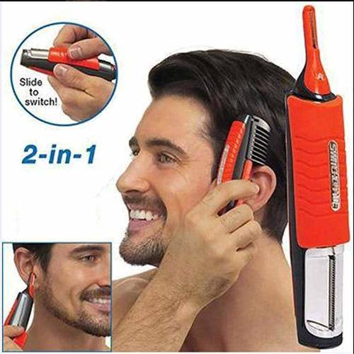 2 in 1 Nose Hair Trimmer,Electric Ear and Nose Eyebrow Hair Removal Shaver Clipper for Man Woman Rep