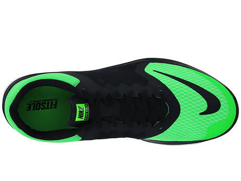 NIKE MEN'S GREEN/BLACK FS LITE RUN 3 RUNNING SHOES SIZE 9.5