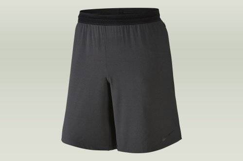 NEW NIKE MENS GREY AND BLACK SHORTS WITH DRI-FIT TECH SIZE L