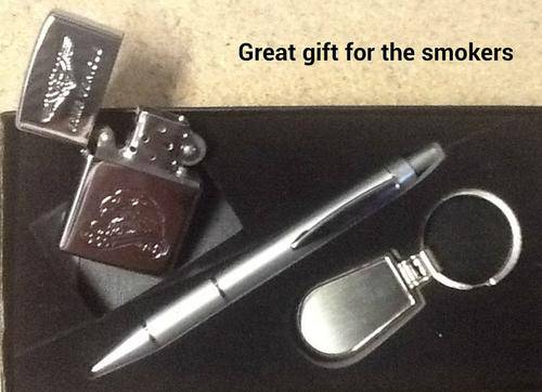 Corporate Gift "LIGHTER (zippo type) KEYRING AND PEN"