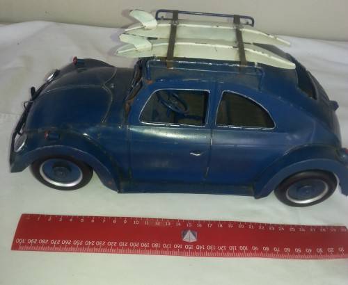 RUSTIC TIN VW BEETLE - LARGE