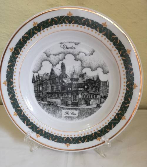 GERALD SWAN LIMITED EDITION PLATE - THE CROSS - CHESTER