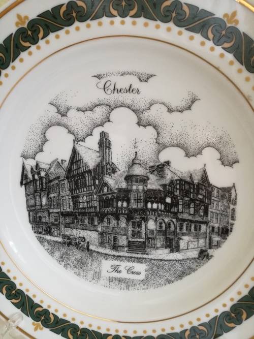 GERALD SWAN LIMITED EDITION PLATE - THE CROSS - CHESTER