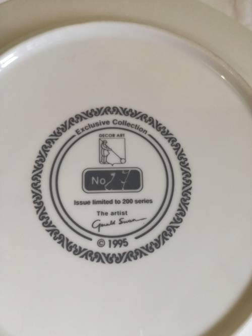 GERALD SWAN LIMITED EDITION PLATE - THE CROSS - CHESTER