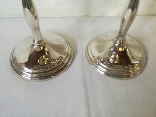 2 X SILVER PLATED WINE GOBLETS - LOVELY CONDITION