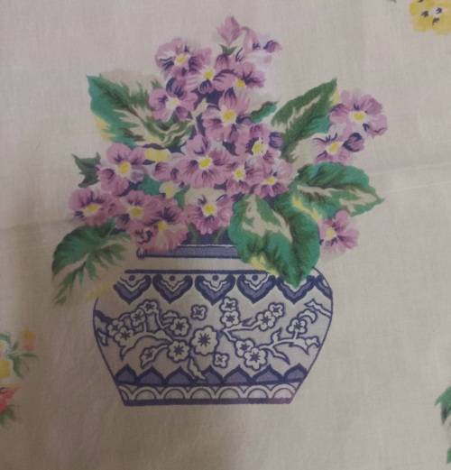 SWEET VINTAGE FLORAL PRINTED TABLECLOTH