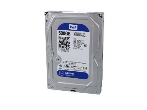 WD Blue 500GB Desktop Hard Disk Drive - 7200 RPM SATA 6Gb/s 32MB Cache 3.5 Inch