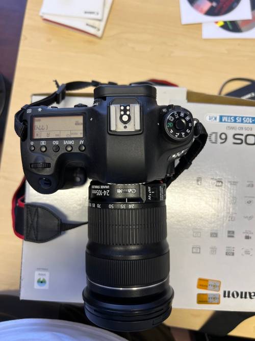 Canon EOS 6D (WG) Full frame Camera with EF24-105 IS STM Lens & accessories