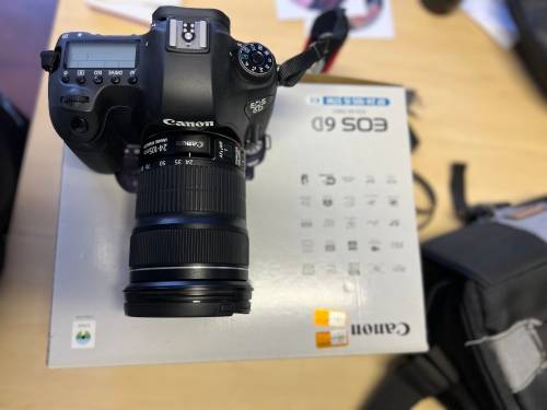 Canon EOS 6D (WG) Full frame Camera with EF24-105 IS STM Lens & accessories