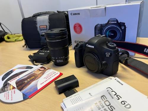 Canon EOS 6D (WG) Full frame Camera with EF24-105 IS STM Lens & accessories